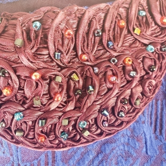 Free People Beaded Tulle Floral Jacquard Fit to Flare Skater Dress Size S - Picture 9 of 11